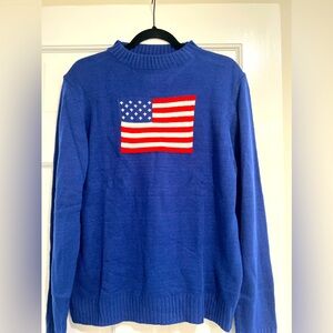 NWOT Flag Sweater - one size fits 4-10